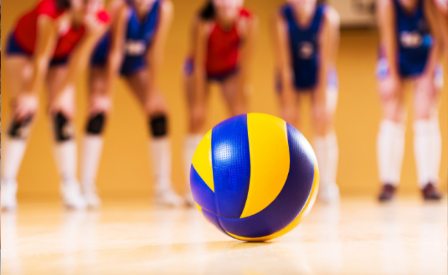 Volleyball and volleyball players